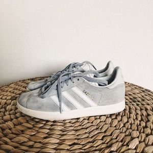 Adidas Grey Suede Gazelle Sneakers
